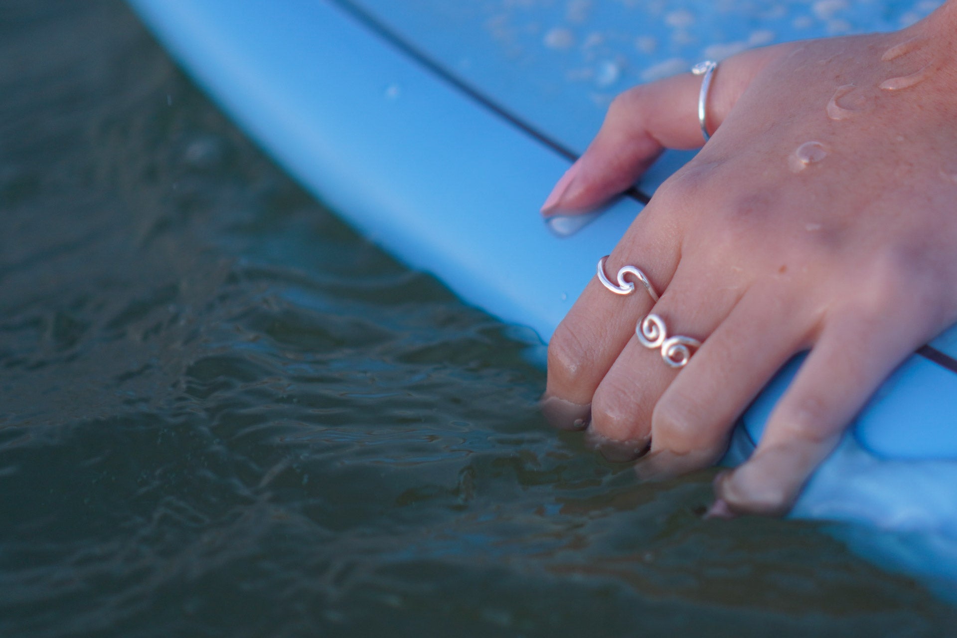 Ocean Waves Statement Ring – Boho Magic Jewelry