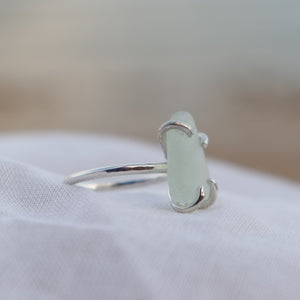 Seaglass swirl ring Size Q (Henley)