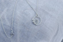 Load image into Gallery viewer, Inward tide bubble necklace on 45cm chain