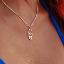 Load image into Gallery viewer, Surfboard swell Necklace 45cm chain
