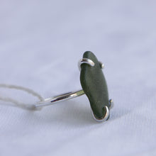 Load image into Gallery viewer, Seaglass Swirl Ring Size T (Mornington Beach)