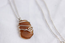 Load image into Gallery viewer, Seaglass swirl Necklace (Yamba) 50cm chain