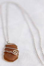 Load image into Gallery viewer, Seaglass swirl Necklace (Yamba) 50cm chain