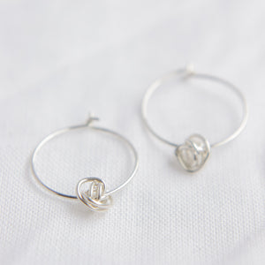Tumble Weed Hoops - Silver