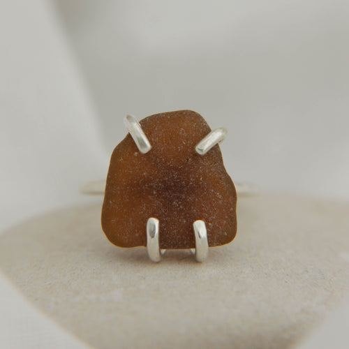 Seaglass Ring Size Q (Port Fairy)