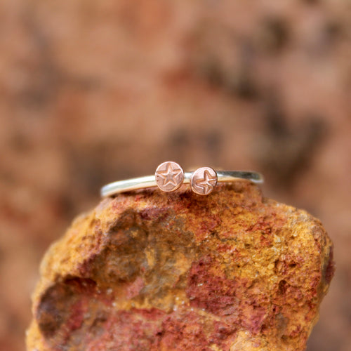 Duo shine on ring - size Q