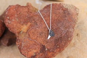 Desert sand & moon necklace on 40cm chain