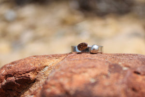 Desert pebble band ring - size O1/2