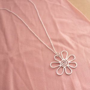 Spiral Daisy Necklace (Large)